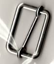 Leiterschnalle 25 mm silber
